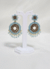 Blue beaded chandbali