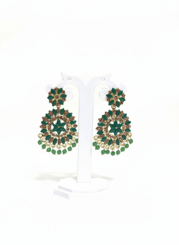 Green Chandbali